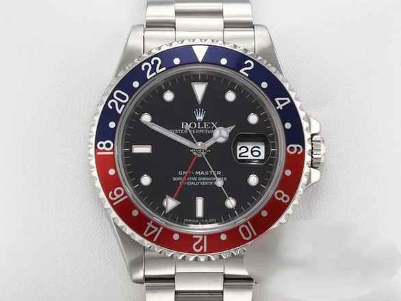  Rolex GMT-Master 16700 Edelstahl Automatik Zweite Zeitzone Stahl Stainless Steel Oyster-band Chronometer Black 