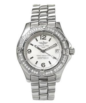  Breitling Colt Oceane Lady Diamantlünette Ref. A77350 