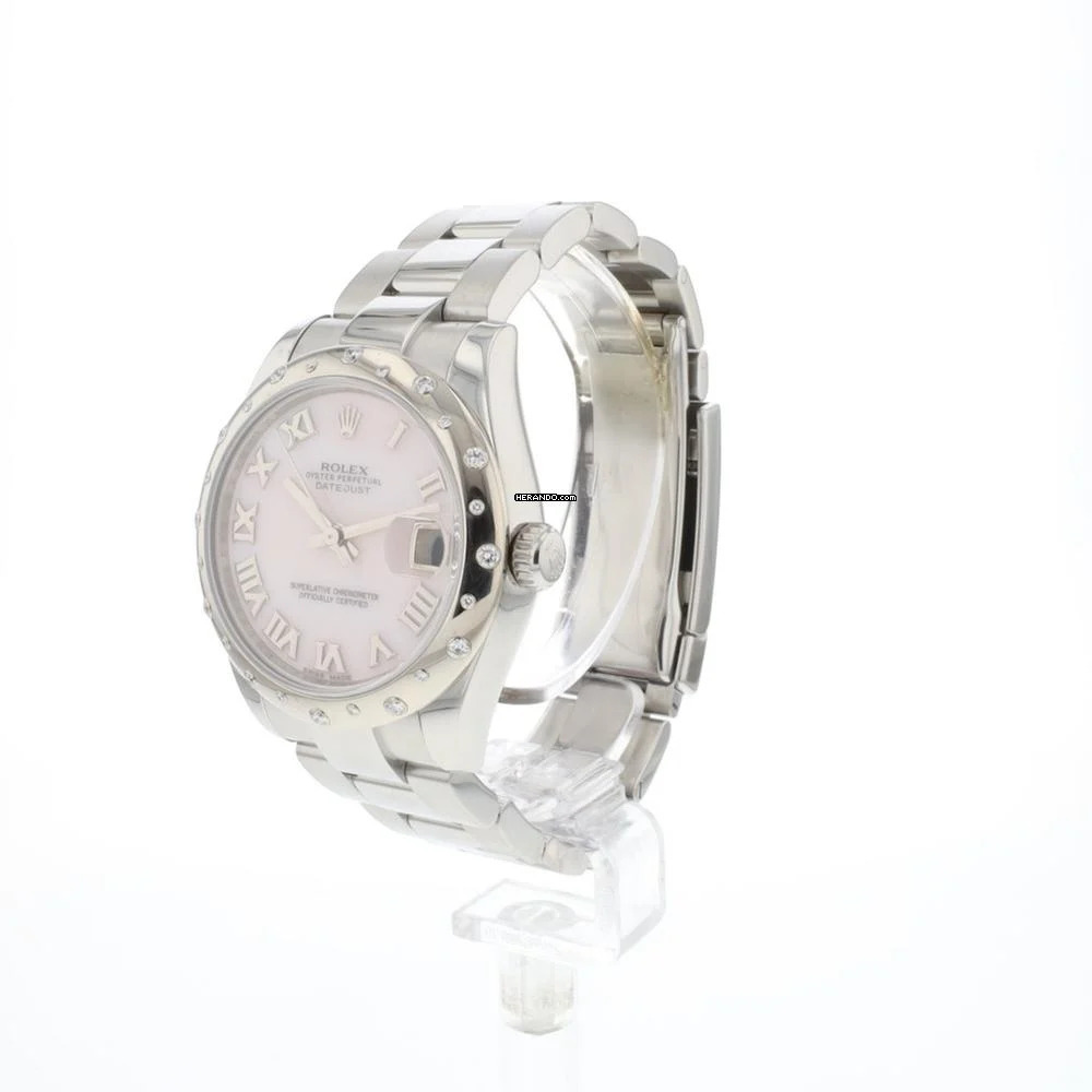  Rolex Datejust 31 Pink MoP Dial Diamond Bezel 
