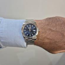 Thumbnail von Rolex Datejust 41 Ouro Branco & Aço Blue Dial Automático Completo