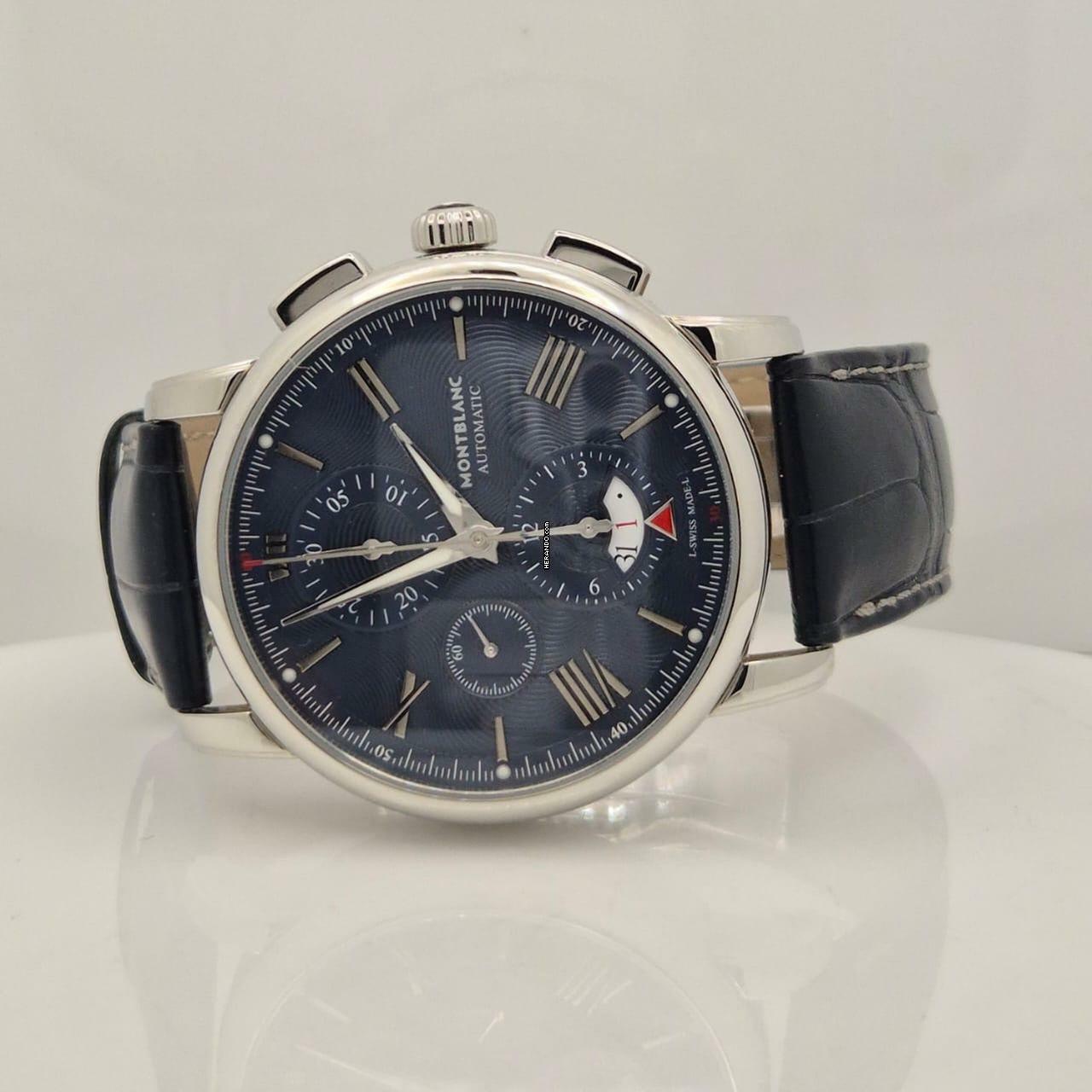 Thumbnail von Montblanc 4810 Chronograph Blue Edition 43mm Automático Completo