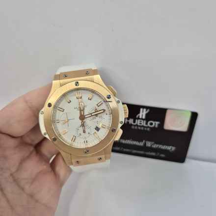  Hublot Big Bang 44 mm White 44mm Evolution Ouro Rosé Automático Completo 