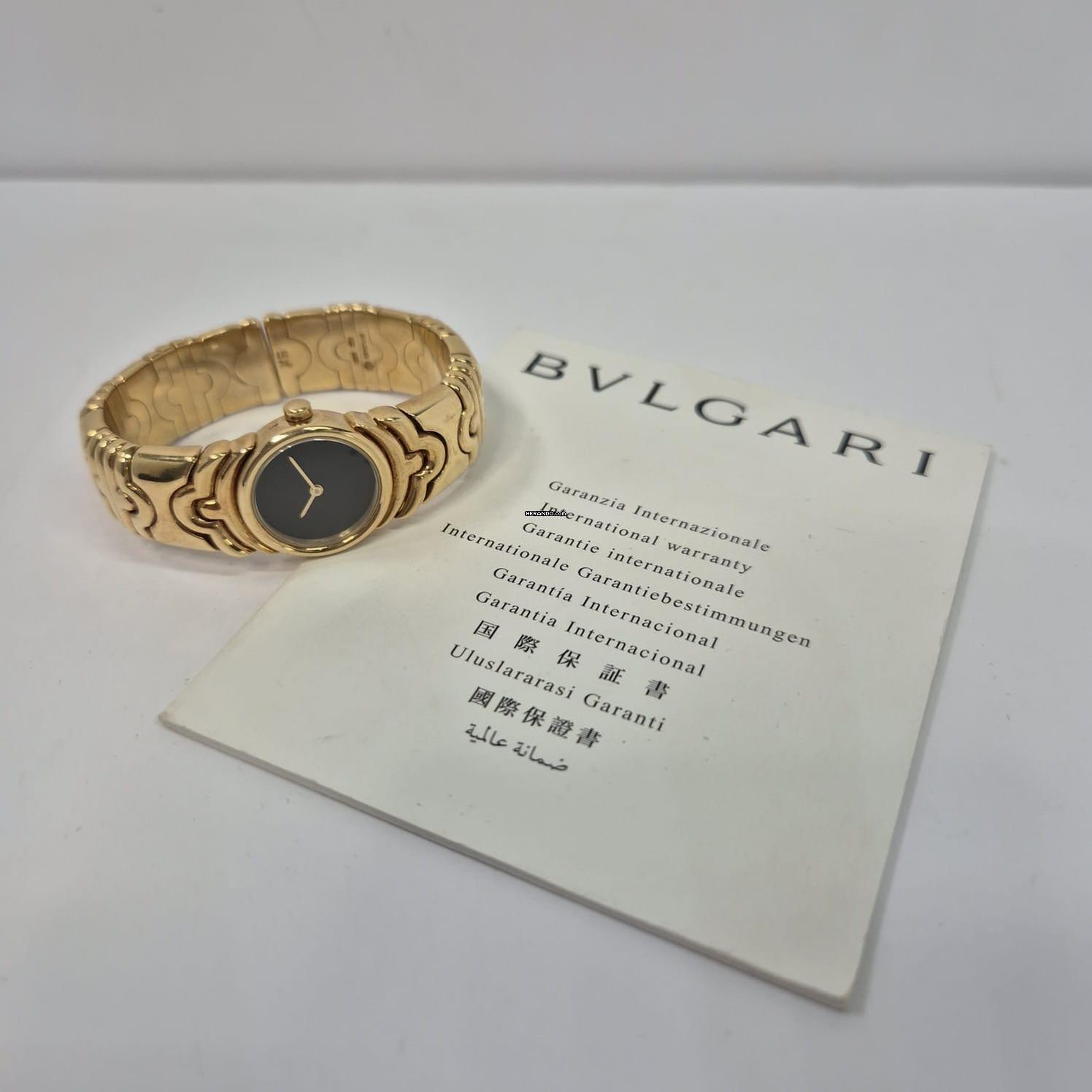 Thumbnail von Bulgari Parentesi Onyx Dial 20mm Quartz Full Gold Completo