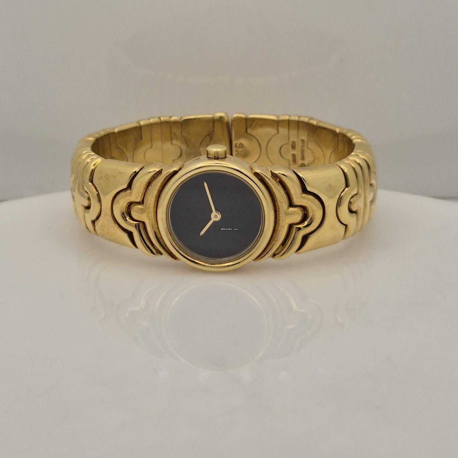 Thumbnail von Bulgari Parentesi Onyx Dial 20mm Quartz Full Gold Completo