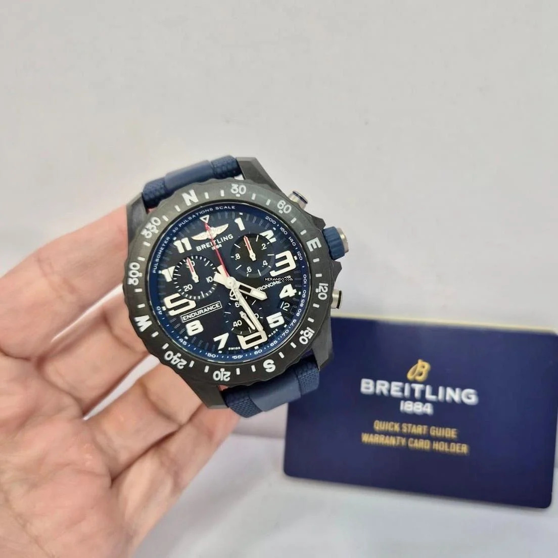  Breitling Endurance Pro 44mm Blue Edition Quartz Completo 