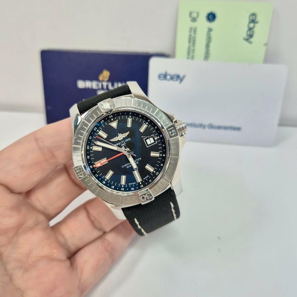  Breitling Avenger Gmt 43mm Automático Completo 