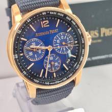 Thumbnail von Audemars Piguet Code 11.59 Chronograph Blue Sunburst Dial Ouro Rosé 41mm Completo