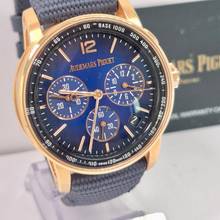 Thumbnail von Audemars Piguet Code 11.59 Chronograph Blue Sunburst Dial Ouro Rosé 41mm Completo