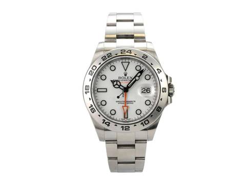  Rolex Explorer II 42 Edelstahl 216570 weißes Zifferblatt 
