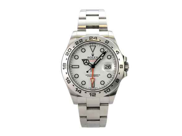  Rolex Explorer II 42 Edelstahl 216570 weißes Zifferblatt 