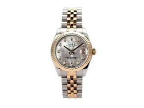 Thumbnail von Rolex Lady-Datejust 31 Ref. 178273 Edelstahl Gelbgold Perlmutt Diamanten Jubile-Band