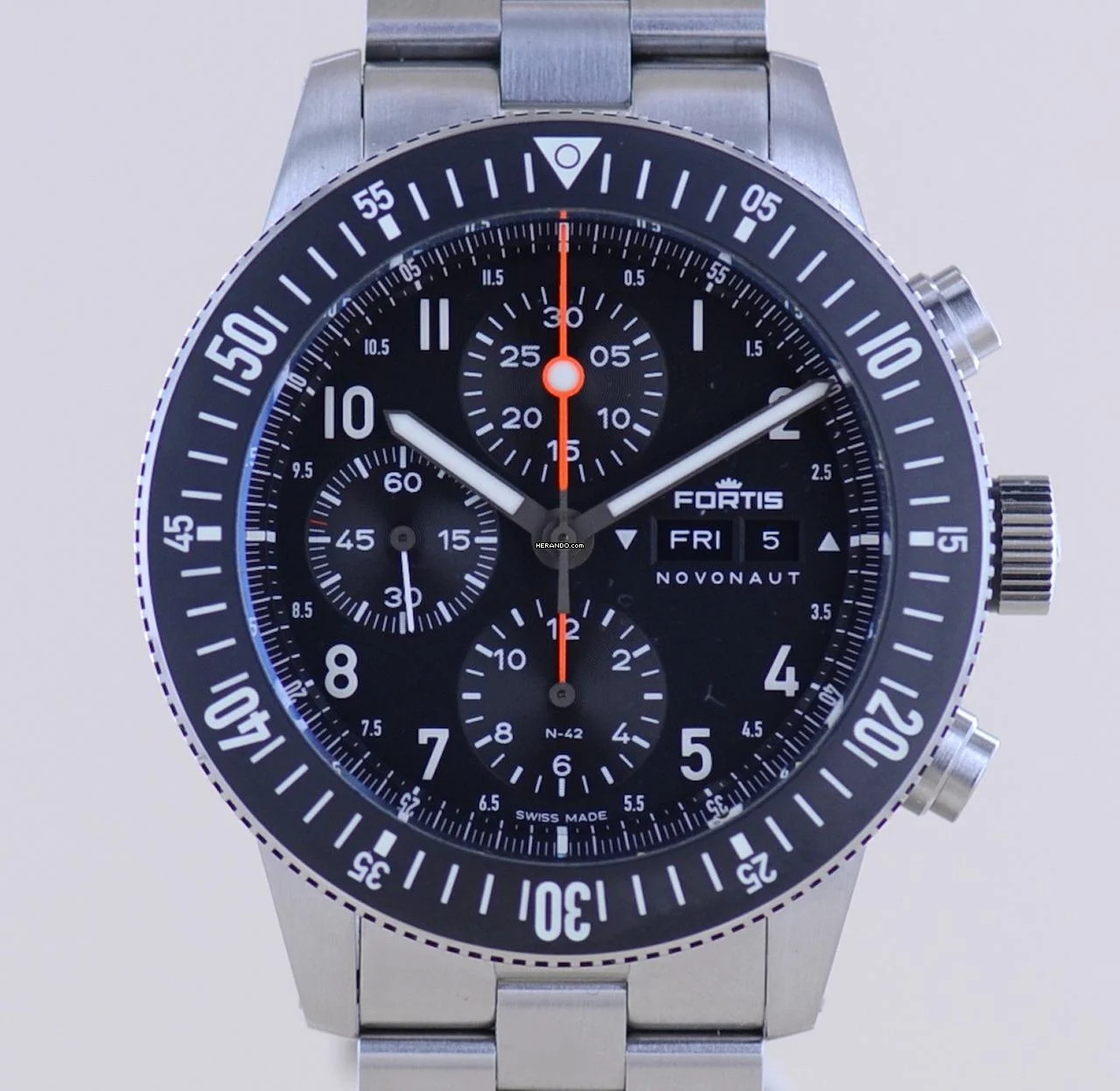 Thumbnail von Fortis N-42 Novonaut Day Date Chronograph Legacy Edition B+P