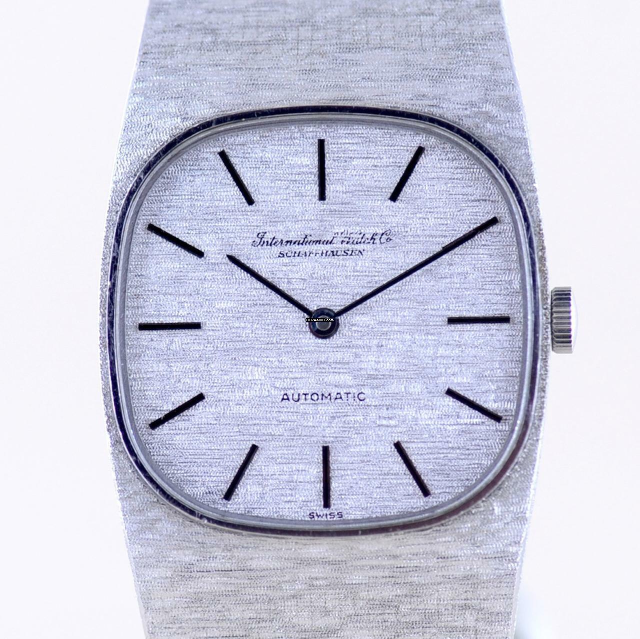 IWC 18K Weißgold Dresswatch 750 gold Jumbo Automatic Milanaise ultra rar