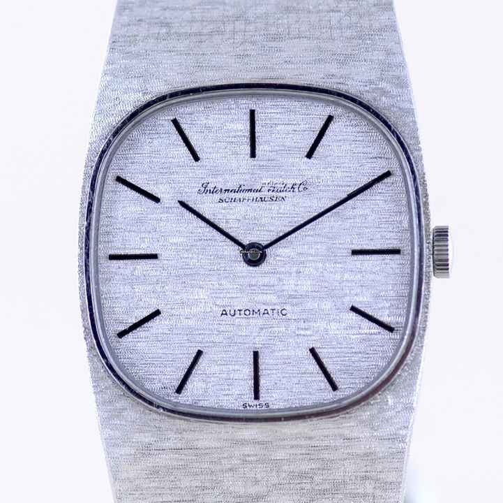  IWC 18K Weißgold Dresswatch 750 gold Jumbo Automatic Milanaise ultra rar 