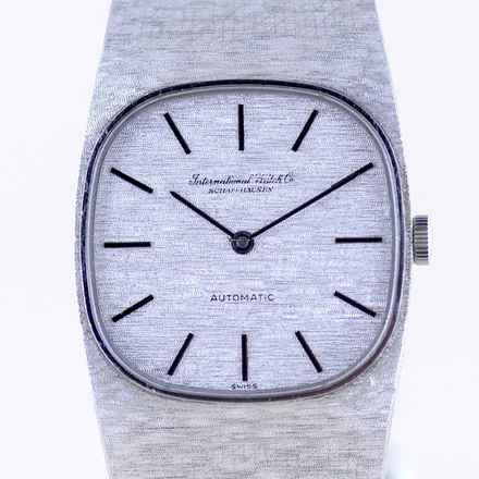  IWC 18K Weißgold Dresswatch 750 gold Jumbo Automatic Milanaise ultra rar 