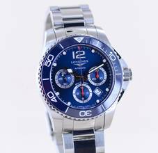 Thumbnail von Longines HydroConquest Chronograph Diver Stahl Automatic blue Dial 43mm B+P