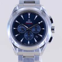 Thumbnail von Omega Seamaster Aqua Terra Chronograph 44mm blue Dial Olympic B+P