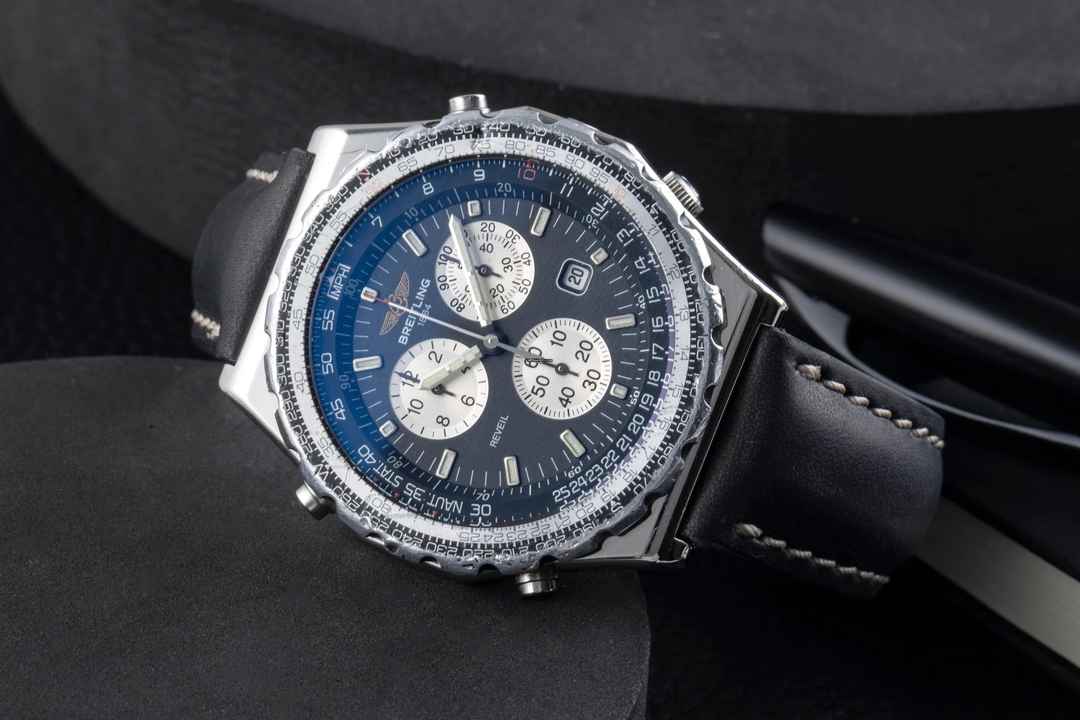  Breitling Jupiter Pilot Navitimer Edelstahl Quarz Herren Ref. 80975 Papiere 1998 