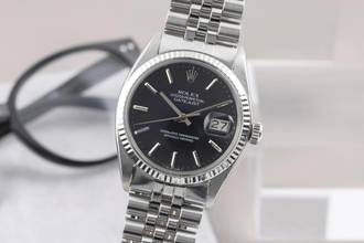 Thumbnail von Rolex Datejust 36 Stahl / Weissgold Automatik Herrenuhr Ref. 16014 Klassiker