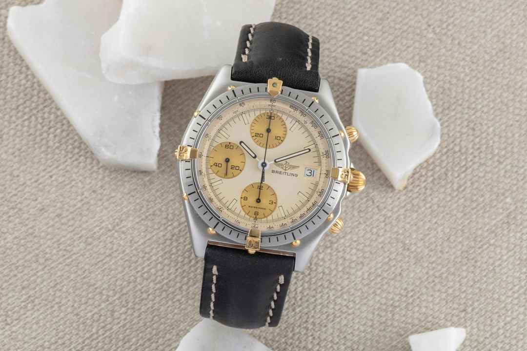  Breitling Chronomat Chronograph Stahl / vergoldet Automatik Ref. 81950 Klassiker 