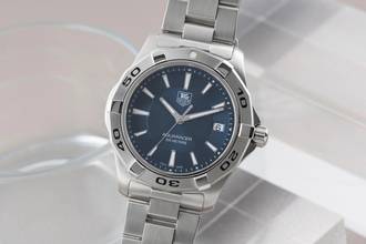 Thumbnail von TAG Heuer Aquaracer 300M Blue Dial Edelstahl Quarz Herrenuhr Ref. WAP1112