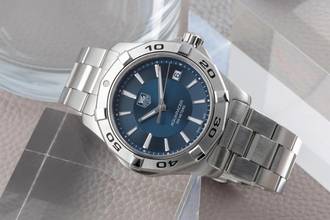 Thumbnail von TAG Heuer Aquaracer 300M Blue Dial Edelstahl Quarz Herrenuhr Ref. WAP1112