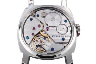 Thumbnail von Panerai Luminor Base Logo Stahl Handaufzug Herrenuhr Ref. PAM01000 B&P 2017