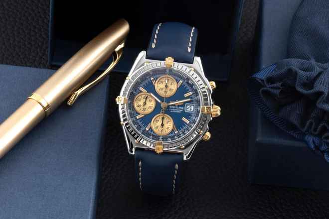  Breitling Chronomat Chronograph Stahl / Gold Automatik Herrenuhr Ref. B13050.1 