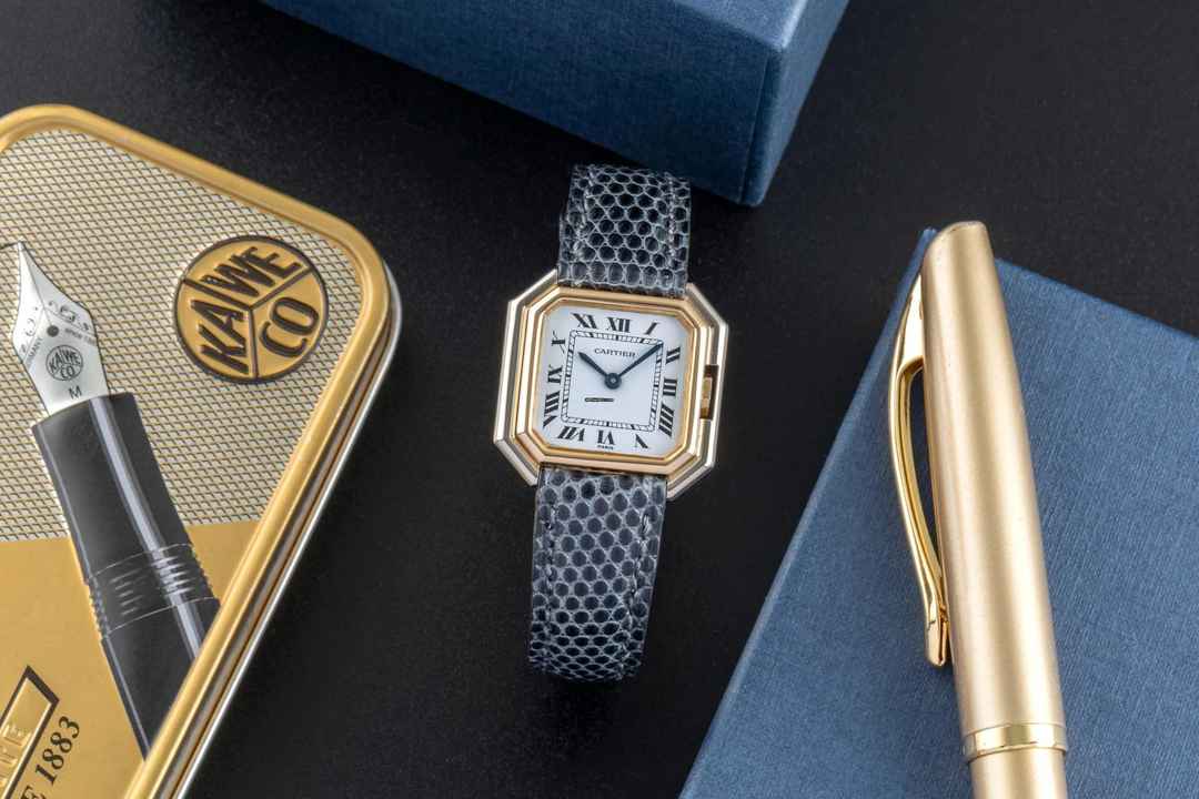  Cartier Ceinture Stahl / Gold Handaufzug Damenuhr Ref. 7821 