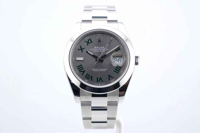  Rolex Datejust 41 Wimbledon Oyster Box+Papers 126300 2020 