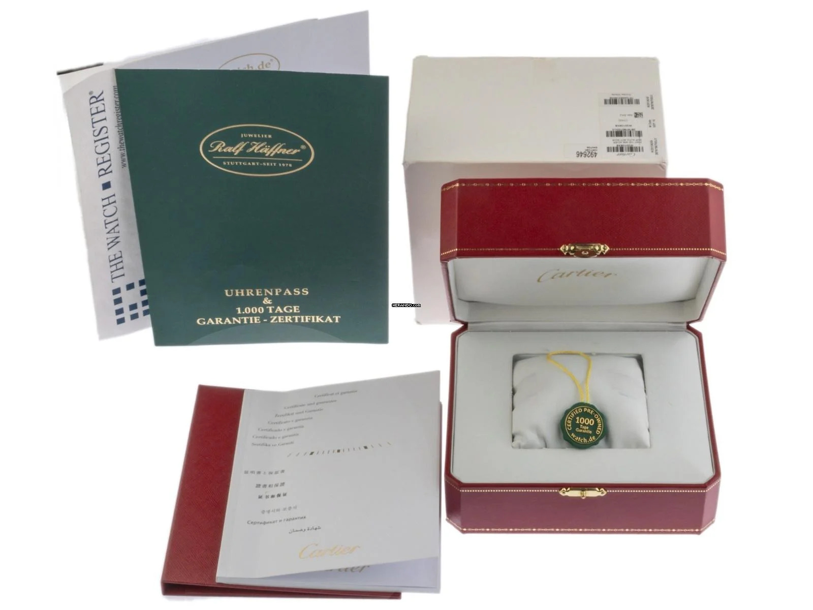 Thumbnail von Cartier Santos 100 GM Großes Modell Ref.2878 2015 Full Set wie Neu Vintage Santos 100 GM Großes Modell Krokoleder Faltschließe