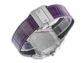 Thumbnail von Cartier Santos 100 GM Großes Modell Ref.2878 2015 Full Set wie Neu Vintage Santos 100 GM Großes Modell Krokoleder Faltschließe