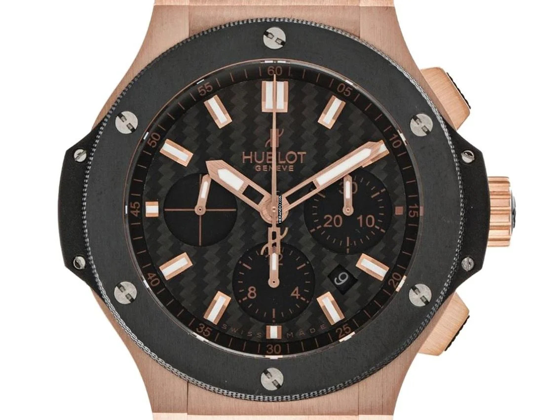  Hublot Big Bang 44 mm Ref.301.PM.1780.6R 2017 Box&Beschreibung wie Neu Vintage Big Bang 18kt Roségold Chronograph Faltschließe 