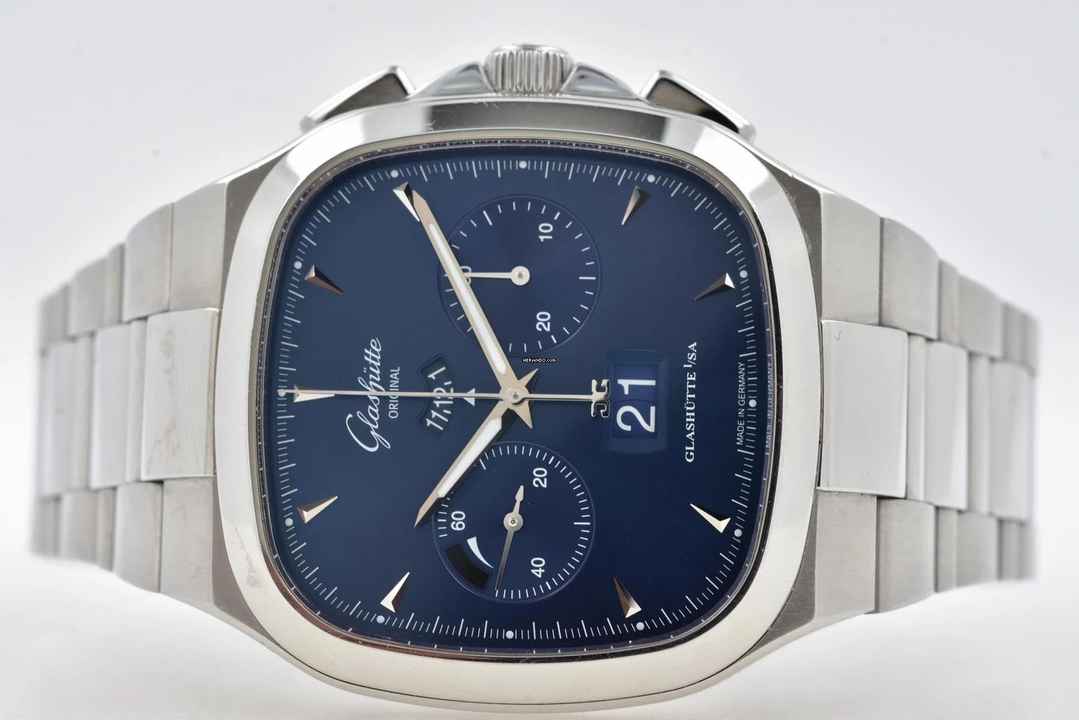  Glashütte Original Seventies Chronograph Panoramadatum Senator Seventies Panorama Date Chronograph 1-37-02-03-02-70 