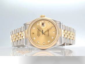 Thumbnail von Rolex Datejust 36 36mm 16233 1997 Stahl Gelbgold 750 Diamanten Automatik Stainless Steel 18kt Yellow Gold Jubilé-band Chronometer Oyster