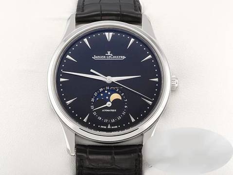  Jaeger-LeCoultre Master Ultra Thin Moon 176.8.64.s Q1368470 2019 Edelstahl Automatik Steel Black Dial 