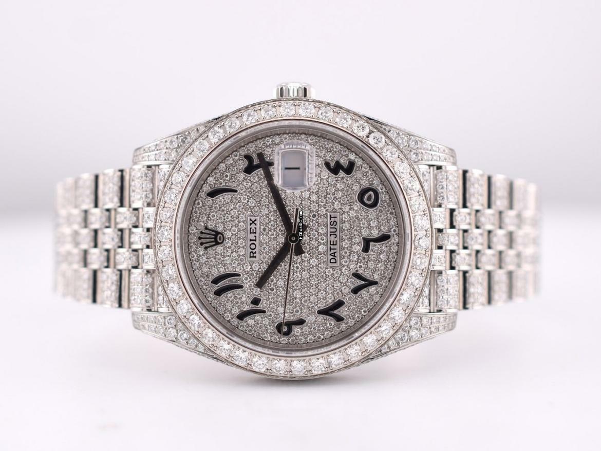  Rolex Datejust II 41mm Ice Full Diamond - New 