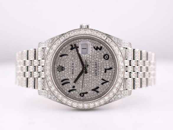  Rolex Datejust II 41mm Ice Full Diamond - New 