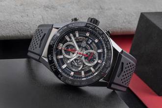 Thumbnail von TAG Heuer Carrera Calibre HEUER 01 Chronograph Keramik / Stahl Automatik Ref. CAR2A90.FT6071 B&P