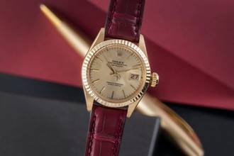 Thumbnail von Rolex Lady-Datejust 18k (0,750) Gold Automatik Damenuhr Ref. 6917 Vintage