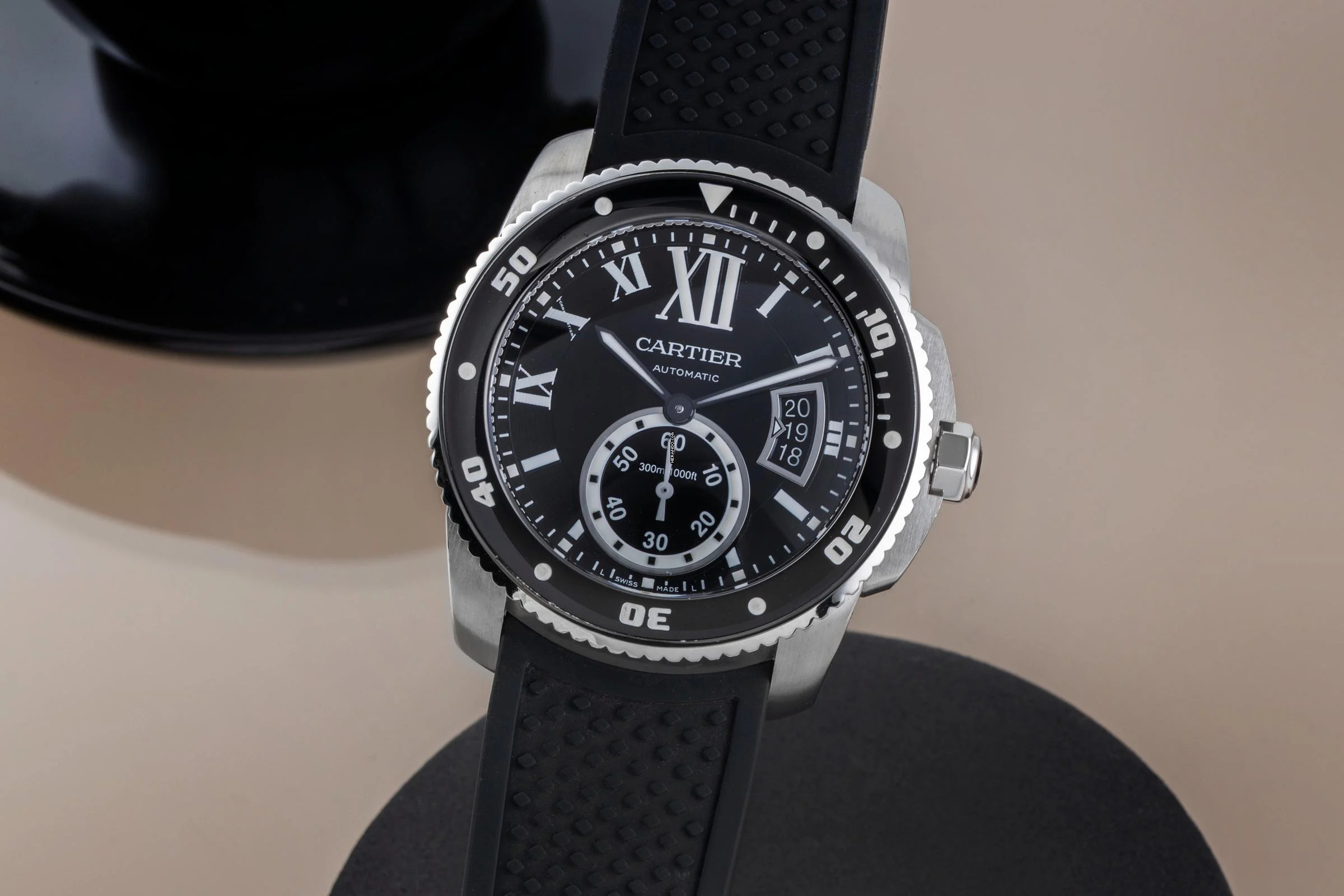  Cartier Calibre de Cartier Diver Edelstahl Automatik Herrenuhr Ref. W7100056 