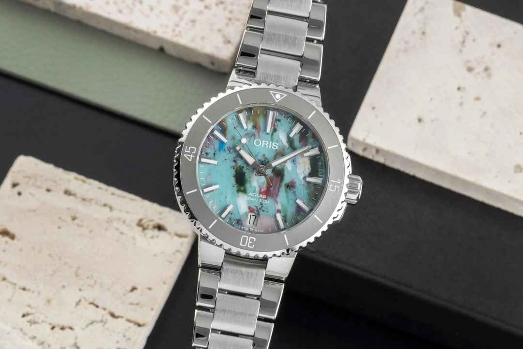  Oris Aquis Date Stahl Automatik Ref. 01 733 7770 4150-Set Box & Papiere 2025 