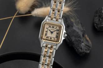 Thumbnail von Cartier Panthère Classique Et Figaro SM Stahl Gold Quarz Damenuhr Ref. W25029B6