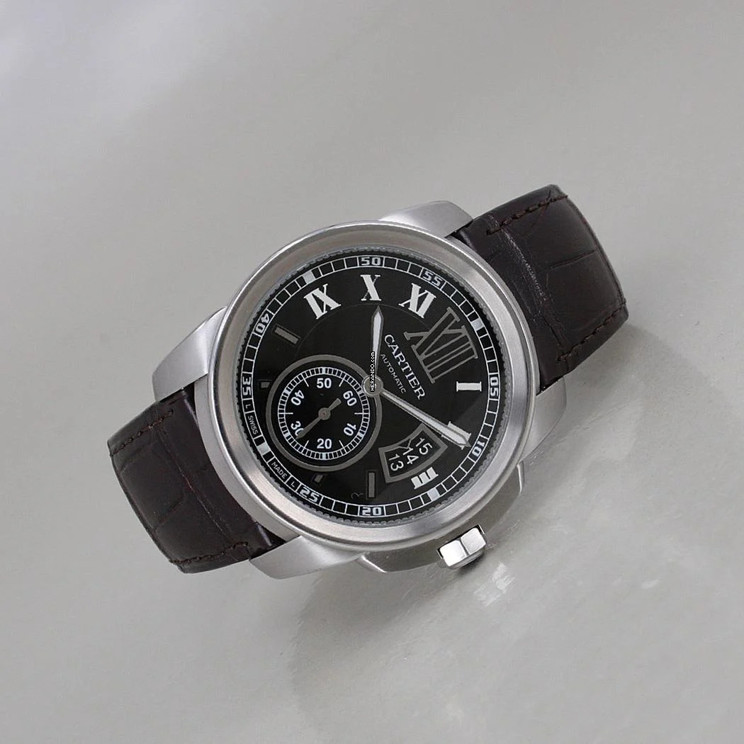  Cartier Calibre de Cartier Automatik Ø 42 mm Full Set Top Zustand 