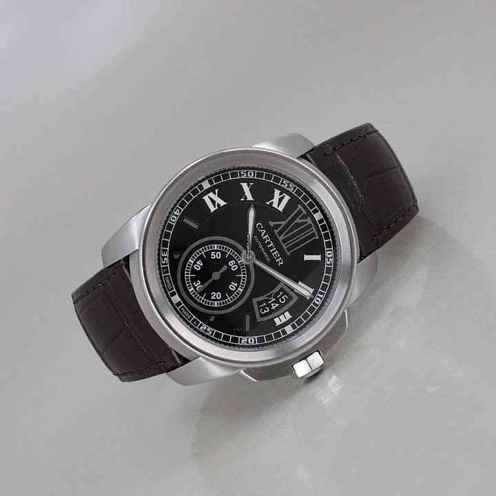  Cartier Calibre de Cartier Automatik Ø 42 mm Full Set Top Zustand 