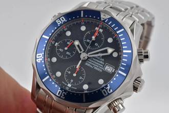 Thumbnail von Omega Seamaster Diver 300 M Professional Chronograph 2599.80 Blue Bezel