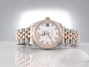Thumbnail von Rolex Datejust 31 31mm 178271 2018 Edelstahl Rosegold 750 Diamanten Automatik Stainless Steel 18kt Rose Gold Jubilé-band Chronometer White Dial