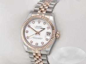 Thumbnail von Rolex Datejust 31 31mm 178271 2018 Edelstahl Rosegold 750 Diamanten Automatik Stainless Steel 18kt Rose Gold Jubilé-band Chronometer White Dial
