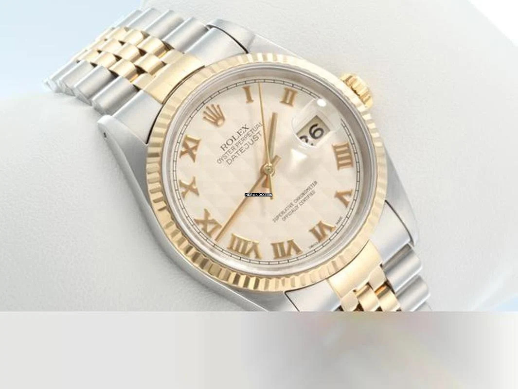 Rolex Datejust 36 36mm 16233 1994 Edelstahl Gelbgold 750 Automatik Stahl Gold Stainless Steel 18kt Yellow Gold Jubilé-band Chronometer Oyster