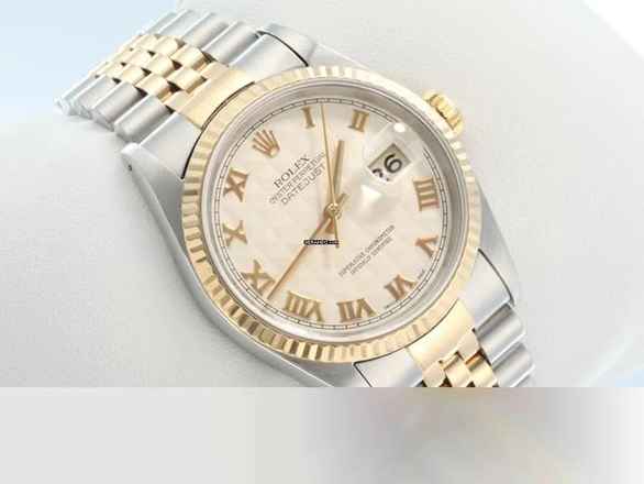  Rolex Datejust 36 36mm 16233 1994 Edelstahl Gelbgold 750 Automatik Stahl Gold Stainless Steel 18kt Yellow Gold Jubilé-band Chronometer Oyster 